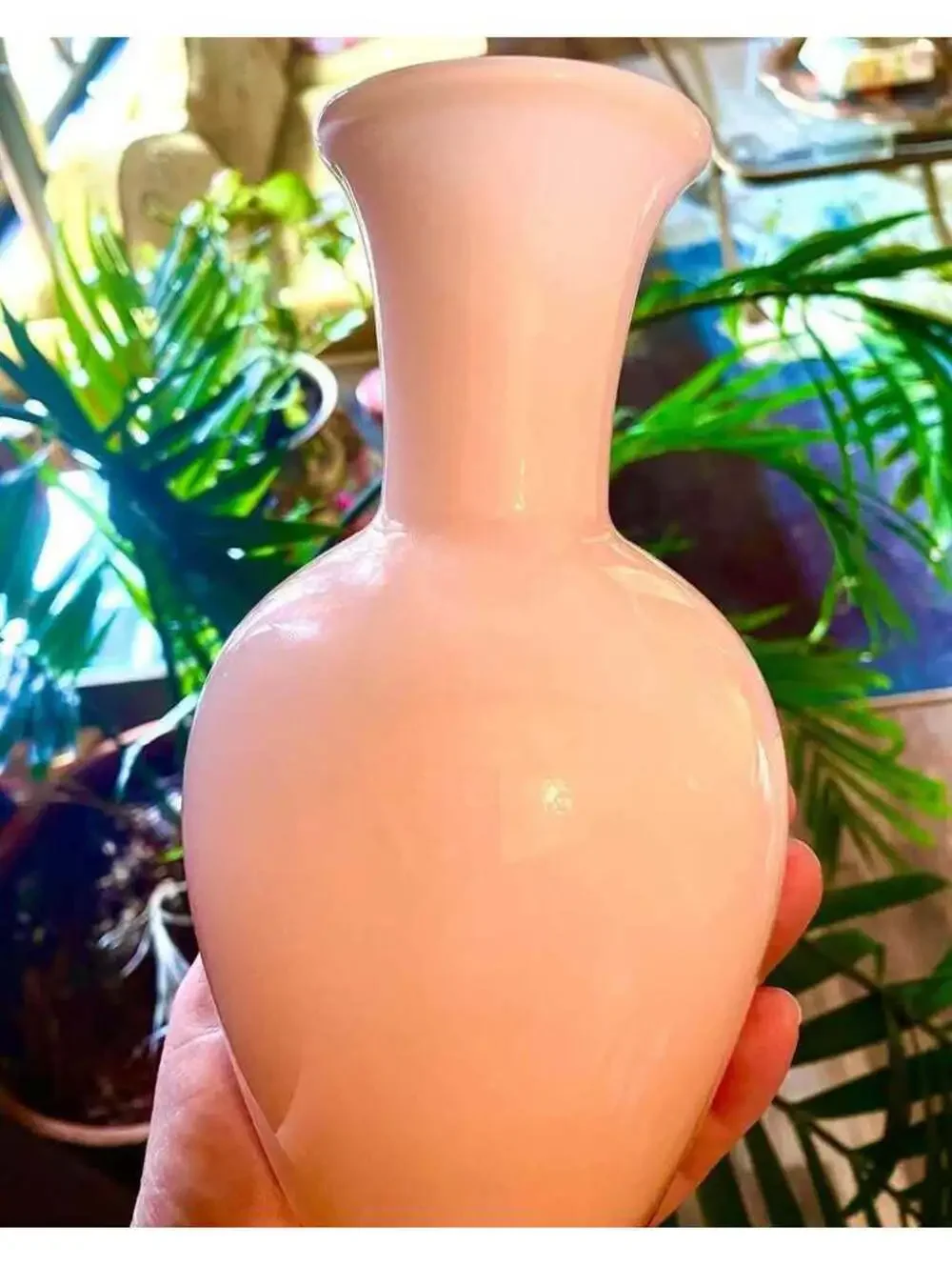 Vintage cased art glass vase